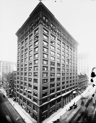 Marquette Building, Chicago, Illinois, VS, ca. 1900 door Barnes and Crosby