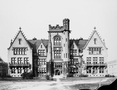 Ryerson Fysisch Laboratorium aan de Universiteit van Chicago, Chicago, Illinois, VS, ca. 1900 door Barnes and Crosby