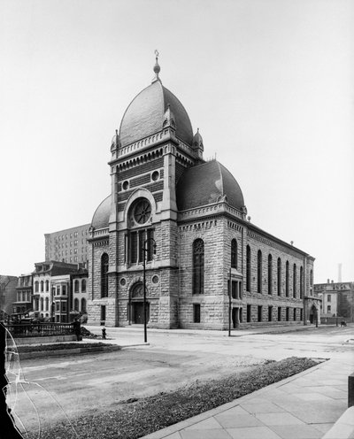 Sinai Congregation, Chicago, Illinois, VS, c.1900 door Barnes and Crosby