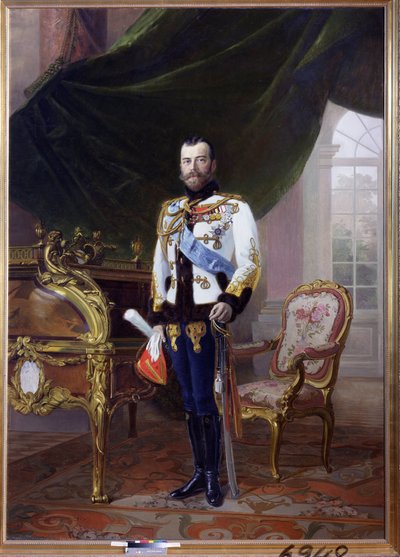 Portret van Keizer Nicolaas II (1868-1918) door Baron Ernest Friedrich von Liphart