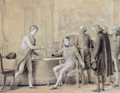 De ondertekening van het Concordaat tussen Frankrijk en de Heilige Stoel, 15 juli 1801 door Baron François Pascal Simon Gérard