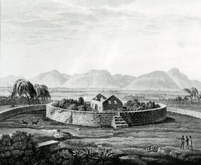 Peruviaans monument van Canar door Baron Friedrich Alexander von Humboldt