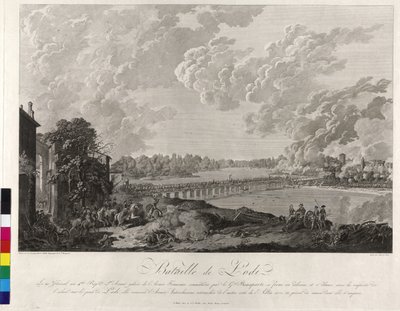 Slag bij Lodi 1796 door Baron Louis Albert Bacler d