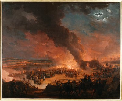 Napoleon I bezoekt de bivakken de nacht voor de Slag bij Austerlitz ... (schilderij op doek) door Baron Louis Albert Bacler d