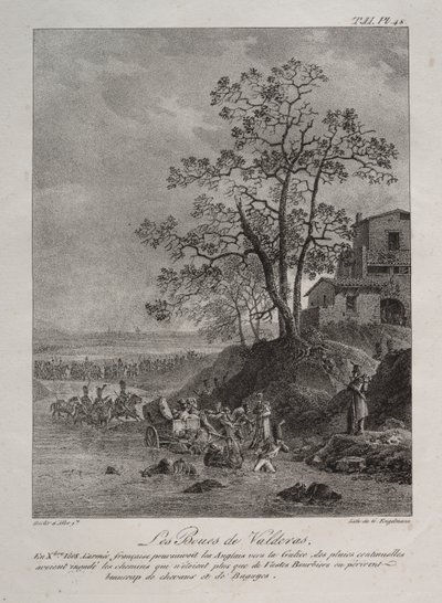 Spaanse campagne: De moerassen van Valderas, provincie Leon door Baron Louis Albert Guillain Bacler d