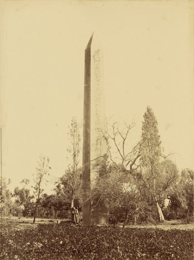 Obelisk van Heliopolis, Caïro. door Baron Paul des Granges