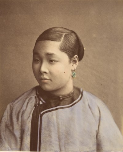 Meisje uit Shanghai, 1870s door Baron Raimund von Stillfried