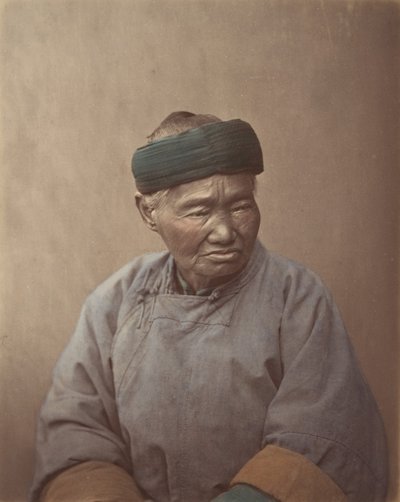 [Portret van een oude Chinese vrouw], 1870s door Baron Raimund von Stillfried