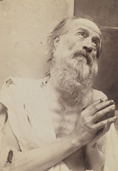 [Portret van biddende man]. door Baron Wilhelm von Gloeden
