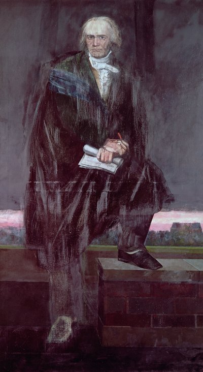 Portret van Beethoven (onvoltooid) door Barry Fantoni