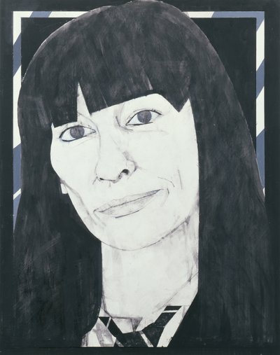 Portret van Beryl Bainbridge, illustratie voor Cosmopolitan, 1970s door Barry Fantoni