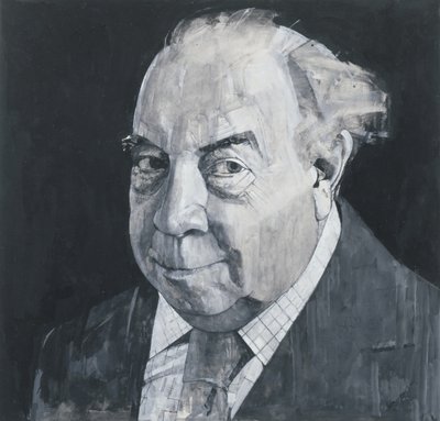 Portret van J.B. Priestley, illustratie voor The Listener, 1970s door Barry Fantoni