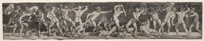 Slag van naakte mannen door Barthel Beham