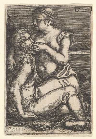 Cimon en Pero, midden 17e eeuw door Barthel Beham
