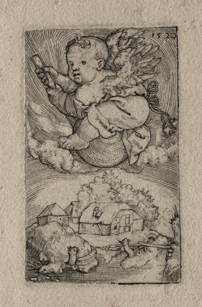 Genius op een bal, 1520 door Barthel Beham