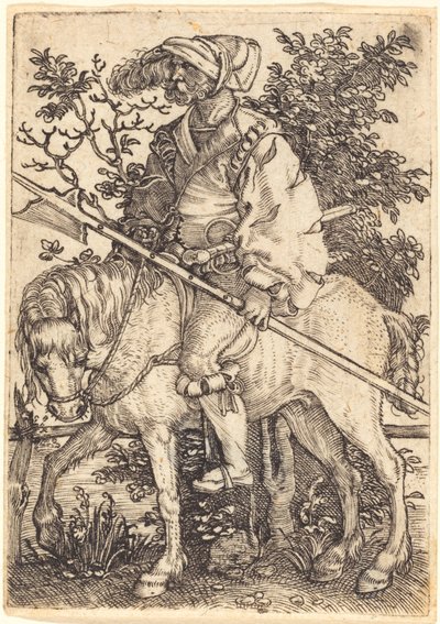 Helmbos op Paard door Barthel Beham