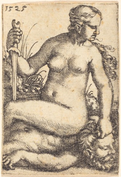 Judith Zittend op het Lichaam van Holofernes door Barthel Beham