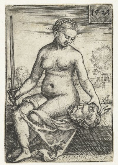Judith met hoofd van Holofernes en zwaard door Barthel Beham