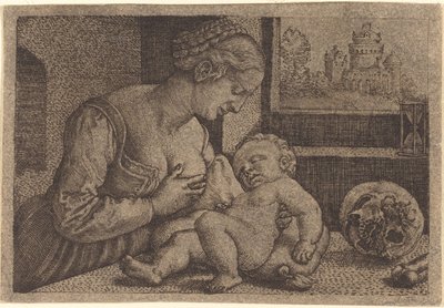 Madonna met Schedel door Barthel Beham