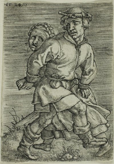 Boerenpaar Dansend door Barthel Beham