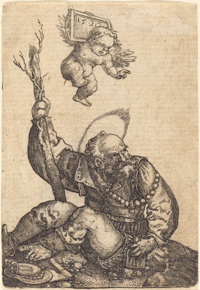 Sint Christoffel door Barthel Beham