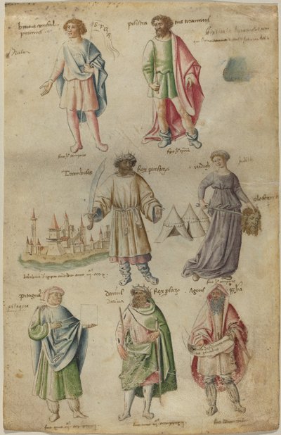 Zeven beroemde figuren uit de oude geschiedenis door Barthélemy van Eyck