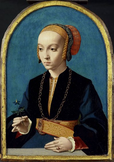 Portret van Elisabeth Bellinghausen (ca. 1520- na 1570) door Bartholomäus Bruyn (I)