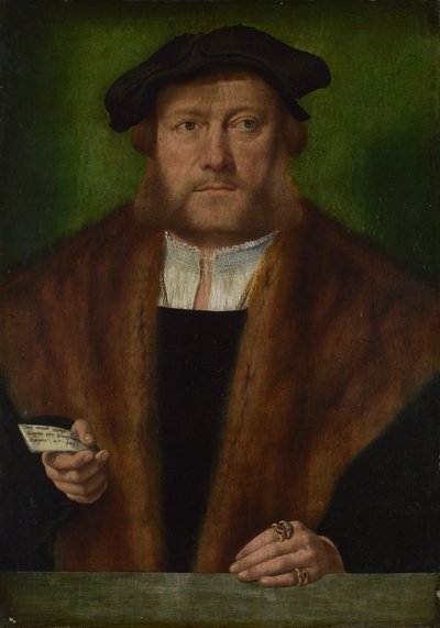 Portret van een man, ca. 1533-1534 door Bartholomaeus Bruyn