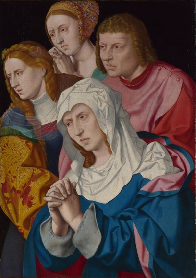 De Maagd, Sint Jan, Sint Maria Magdalena en een Heilige Vrouw, c.1535 door Bartholomaeus Bruyn