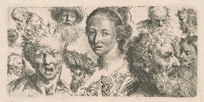 Studies van Elf Hoofden door Bartholomäus Ignaz Weiss