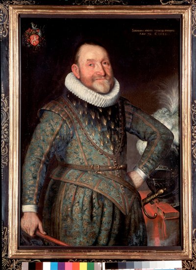 Portret van de Franse dichter Theodore Agrippa d