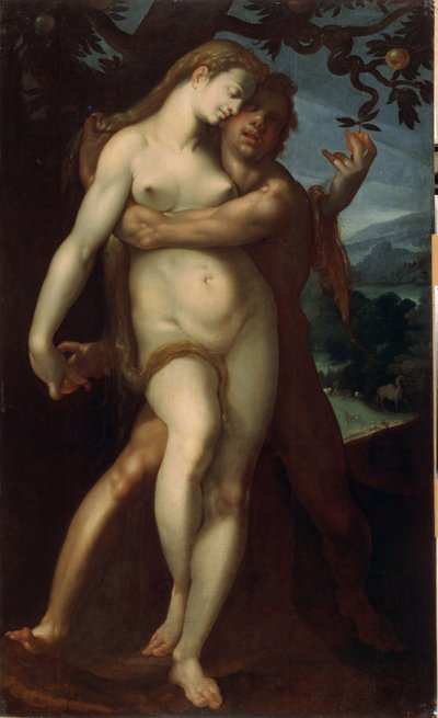 Adam en Eva door Bartholomaeus Spranger