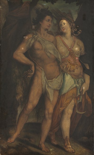 Ceres en Bacchus door Bartholomaeus Spranger