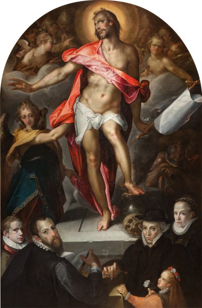 Epitaaf van de Praagse goudsmid Nicholas Müller door Bartholomaeus Spranger