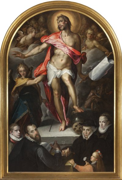 Epitafium van goudsmid Nicolas Müller uit Praag door Bartholomaeus Spranger