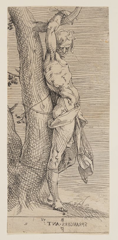 Sint Sebastiaan door Bartholomaeus Spranger