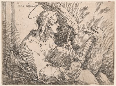 Johannes de Evangelist door Bartholomaeus Spranger