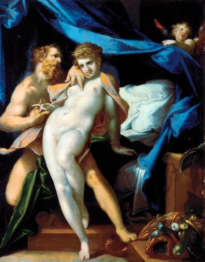 Venus en Maia door Bartholomaeus Spranger