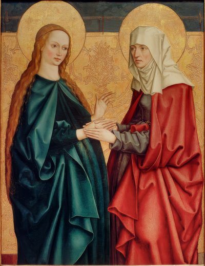 Bezoek van Maria door Bartholomäus Zeitblom