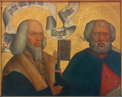 Peter v. Hewen met de Heilige Petrus door Bartholomäus Zeitblom