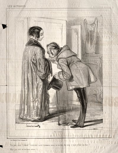 Les Actrices: Bonjour mon Colonel! door Bartholomaus Seutter