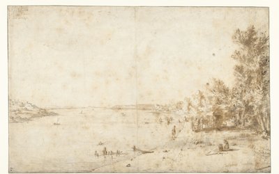 Hertog van Bracciano bij het Lago di Bracciano door Bartholomeus Breenbergh