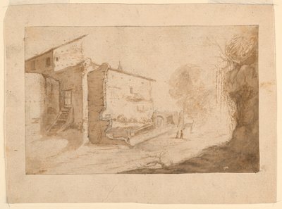 Italiaans Dorp door Bartholomeus Breenbergh