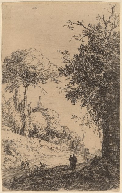 Deel van de Via Flaminia door Bartholomeus Breenbergh