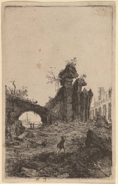 De ruïnes van het Colosseum door Bartholomeus Breenbergh