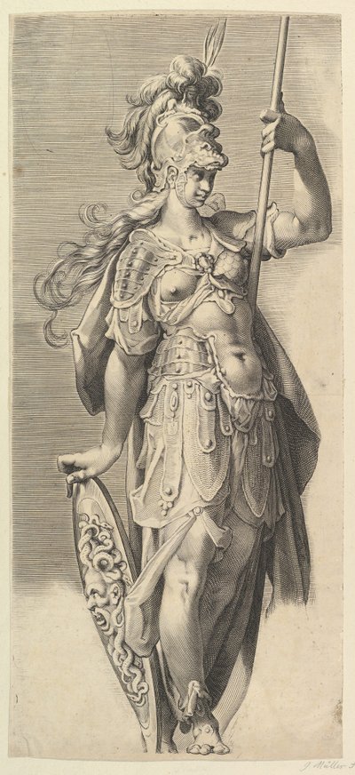 Minerva, ca. 1632 door Bartholomeus Spranger