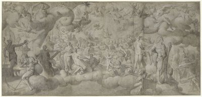 De bruiloft van Cupido en Psyche door Bartholomeus Spranger