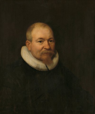 Samuel van Lansbergen (overleden 1669), remonstrants predikant in Rotterdam door Bartholomeus van der Helst