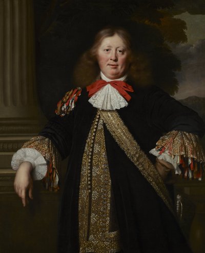 Portret van een burgemeester door Bartholomeus van der Helst and Studio; Bartholomeus