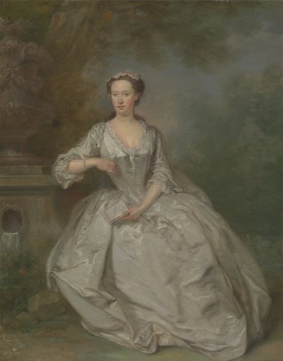 Een Dame met een Boek, c.1730-40 door Bartholomew Dandridge